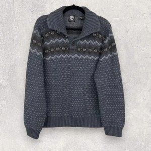 Timberland Gray Patterned Men's Sweater